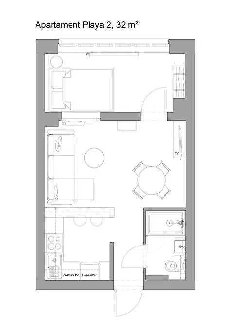 Sanhaus Apartments - Playa 2 - Apartament Przy Samej Plazy Sopot